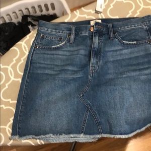 Denim mini skirt